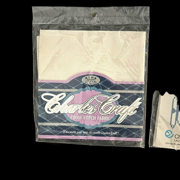 Charles Craft Cross Stitch Fabric Lot NEW 18 count 22 count White Antique‎ 12x18 - Picture 6 of 6
